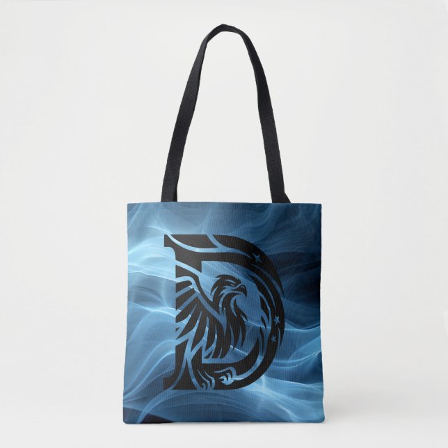 Moms Bold Eagle en Blue Smoke Bolso grande de homb (Anverso)