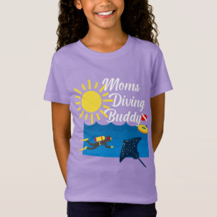 Moms Diving Buddy Design - Chica Fine Jersey T-Sh