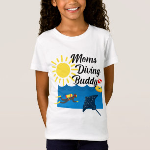 Moms Diving Buddy Design - Chica Fine Jersey T-Sh