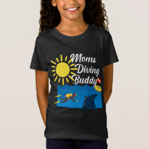 Moms Diving Buddy Design - Chica Fine Jersey T-Sh