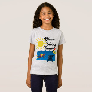 Moms Diving Buddy Design - Chica Fine Jersey T-Sh