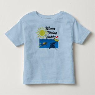 Moms Diving Buddy Design - Todler Fine Jersey T-S
