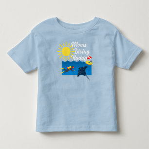 Moms Diving Buddy Design - Todler Fine Jersey T-S