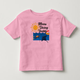 Moms Diving Buddy Design - Todler Fine Jersey T-S