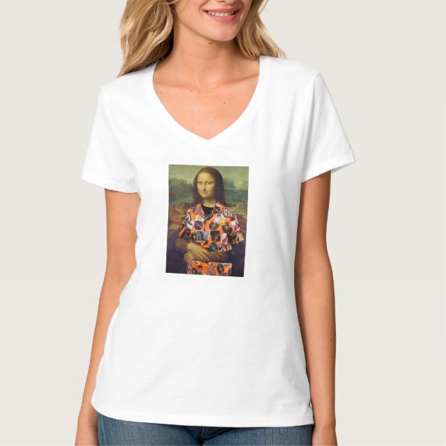 Mona Lisa con camiseta blanca de la Reunión (Anverso)