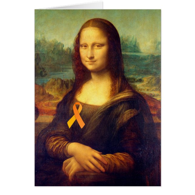 Mona Lisa Con Cinta Naranja (Frente)