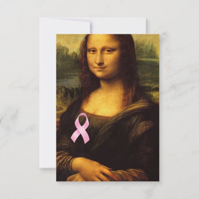 Mona Lisa Con Cinta Rosa (Anverso)