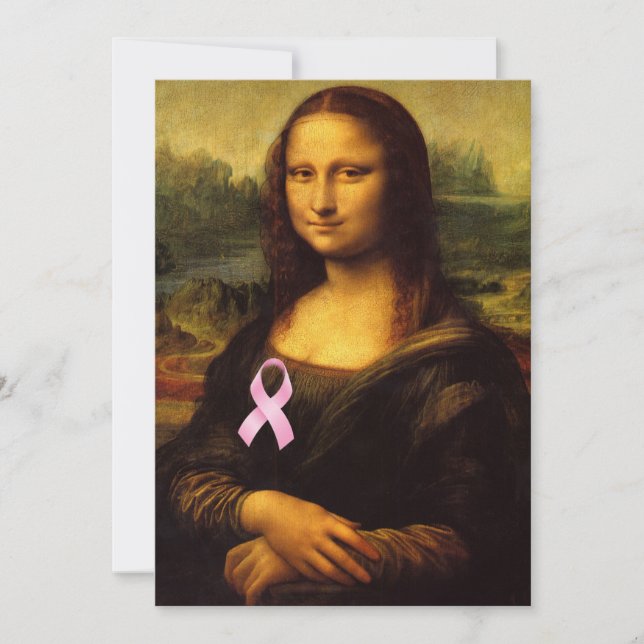 Mona Lisa Con Cinta Rosa (Anverso)