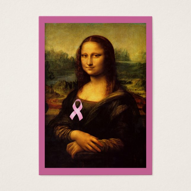 Mona Lisa Con Cinta Rosa (Frente)