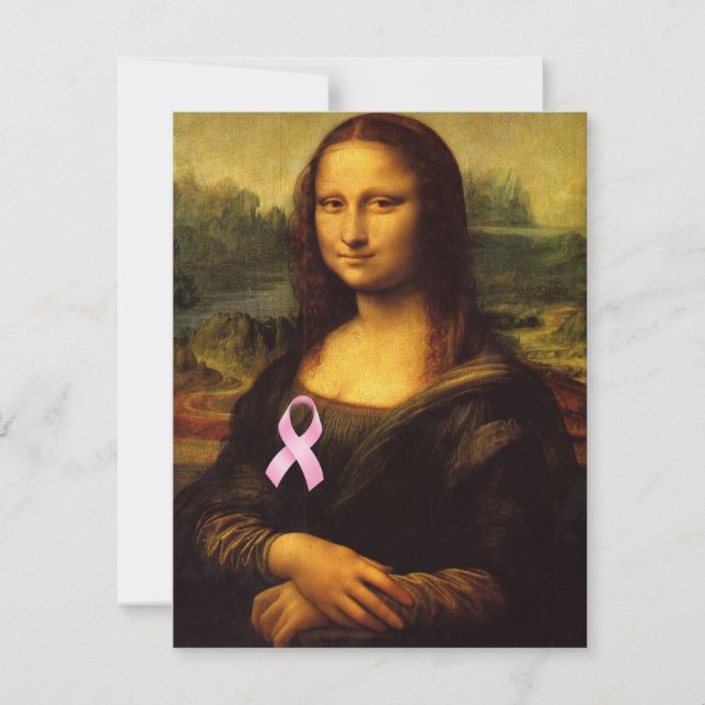 Mona Lisa Con Cinta Rosa (Anverso)