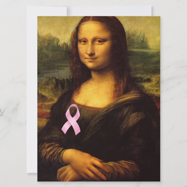 Mona Lisa Con Cinta Rosa (Anverso)