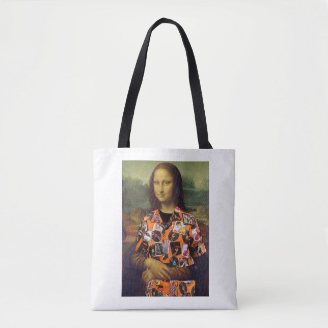 Mona Lisa con la bolsa de la camiseta de la Reunió (Anverso)