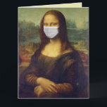 MONA LISA CON TARJETA DE CUMPLEAÑOS FUNNY MASK<br><div class="desc">FUNNY MONA LISA FUNNY BIRTHDAY CARTA</div>