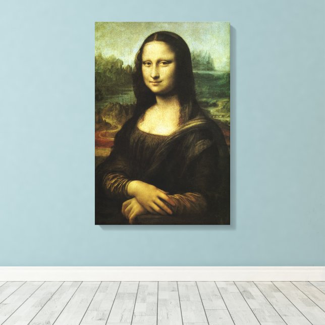 Mona Lisa de Leonardo da Vinci, Arte del Renacimie (Insitu (piso de madera))