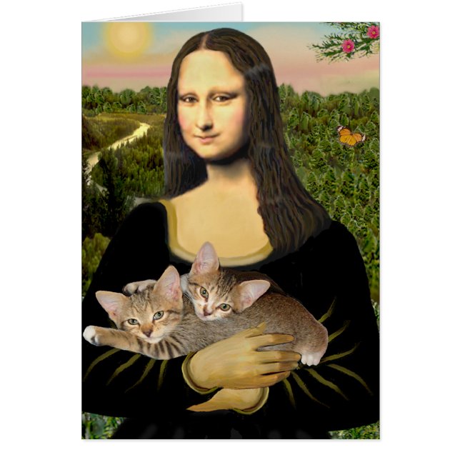 Mona Lisa - Dos gatitos atigrados (Frente)