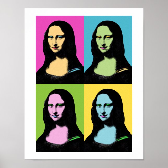 Mona Lisa - Estilo de arte pop (Frente)