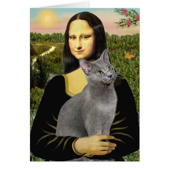 Mona Lisa - Gato azul ruso (Frente)