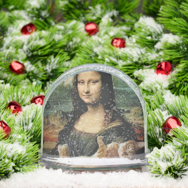 Mona Lisa holding her cat Cat lovers funny (Navidad)