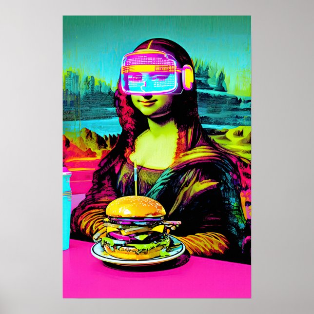 Mona Lisa Meme Arte Pop  (Frente)