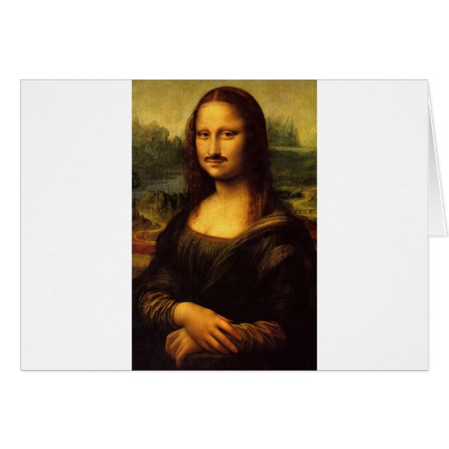 mona lisa mustache (Anverso (Horizontal))