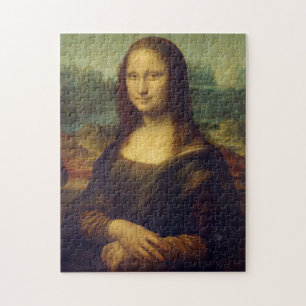 Mona Lisa pintando el rompecabezas