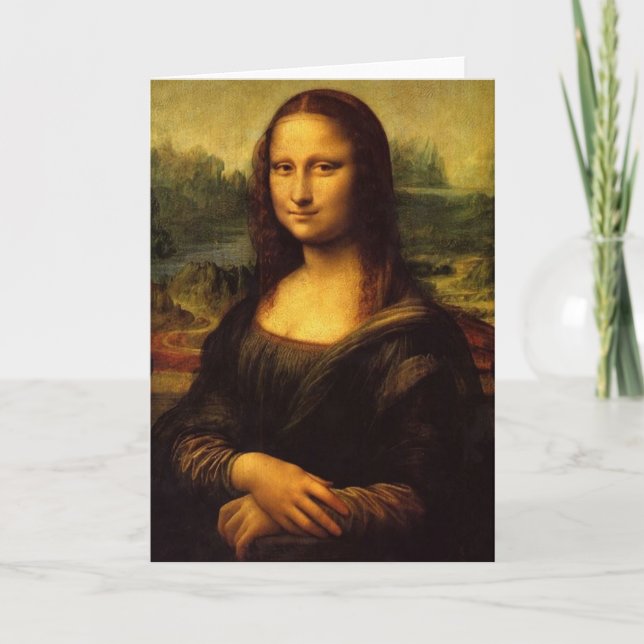 Mona Lisa por la tarjeta de felicitación de Miguel (Anverso)