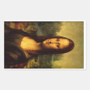 Mona Lisa Rectangle Pegatina