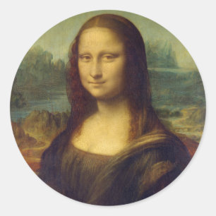 Mona Lisa Round Pegatina