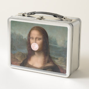 Mona Lisa Soplando chicle rosa