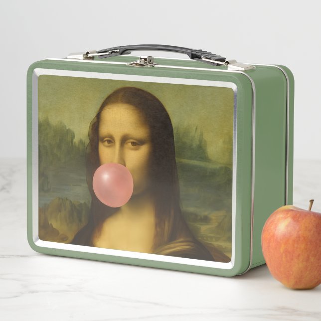 Mona Lisa Soplando Goma Rosa (In situ)