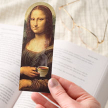 Mona Lisa sosteniendo té caliente (Leonardo da Vin