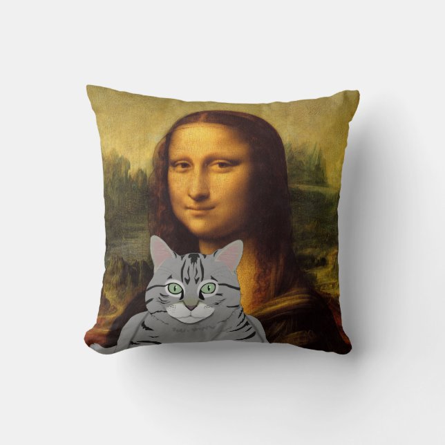 Mona Lisa y su almohada del gato (Anverso)