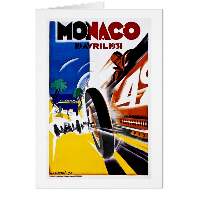 Mónaco 1931 Grand Prix - poster de la raza del (Frente)