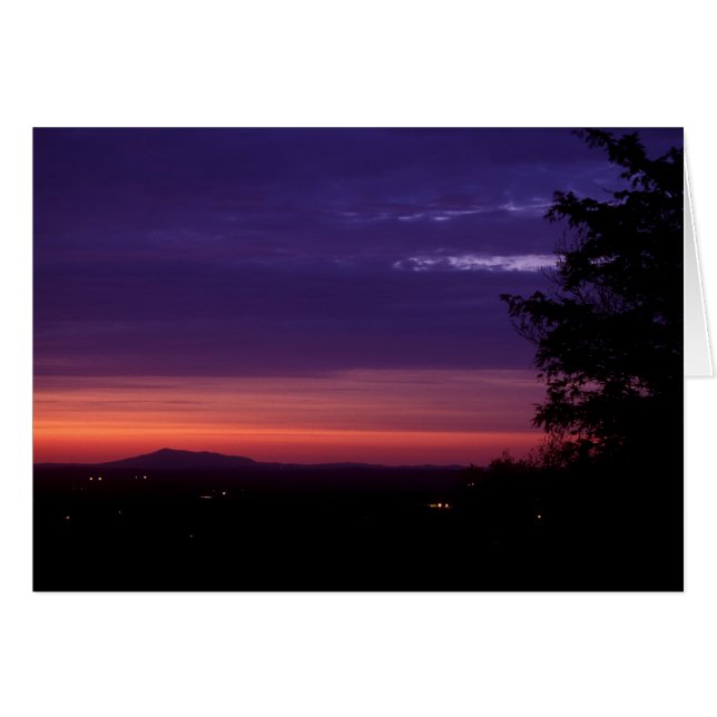 Monadnock del Monte Wachusett Mountain Twilight (Anverso (Horizontal))