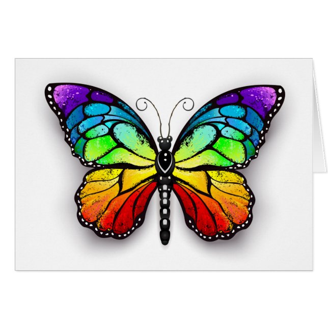 Monarca de mariposa arcoiris (Anverso (Horizontal))