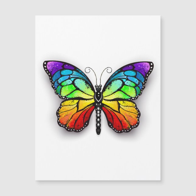 Monarca de mariposa arcoiris (Anverso)