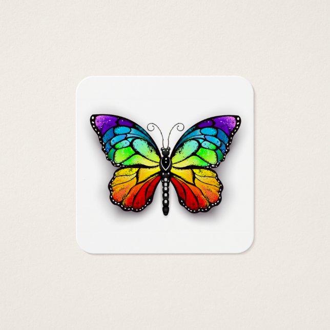 Monarca de mariposa arcoiris (Anverso)