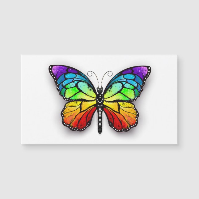 Monarca de mariposa arcoiris (Anverso)