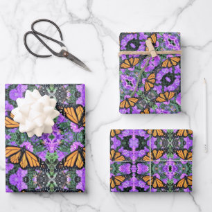Monarca de papel de regalo sobre astros