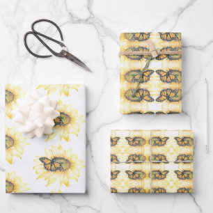 Monarca del papel de regalo sobre el arte del gira