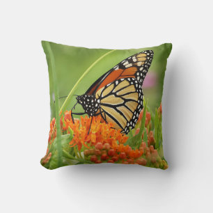 Monarca en el Cojín decorativo de mariposa