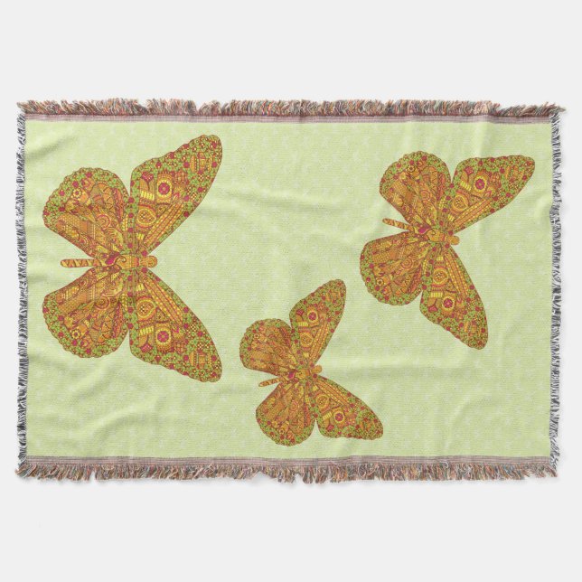 Monarca india lanza una manta (Anverso)