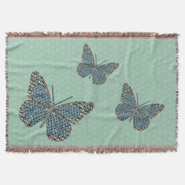 Monarca marroquí lanza una manta (Anverso)