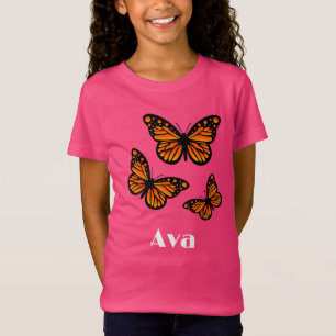 Monarch Butterfly Design - Chica Fine Jersey T-Sh