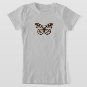 Monarch Butterfly Design - Chica Fine Jersey T-Sh