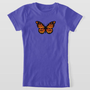 Monarch Butterfly Design - Chica Fine Jersey T-Sh