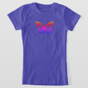 Monarch Butterfly Design - Chica Fine Jersey T-Sh