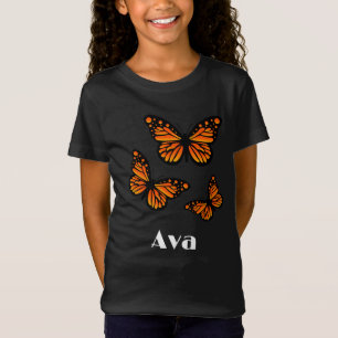 Monarch Butterfly Design - Chica Fine Jersey T-Sh