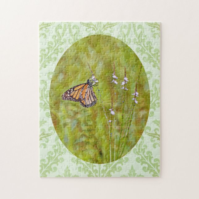 Monarch Butterfly Wildflowers Puzzle (Vertical)