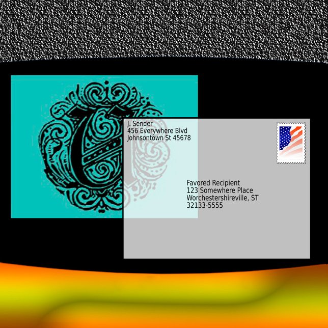 Monarchia Letra vintage "U" Letra postal (Subido por el creador)